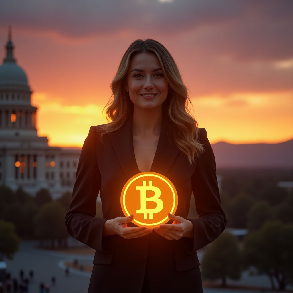 Arizona Capitol building with Bitcoin overlay, symbolizing state-level crypto adoption