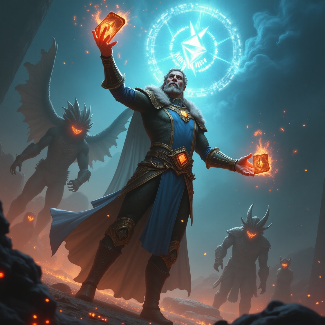 Epic battle scene in Might & Magic Fates, showcasing blockchain-powered gameplay and assets