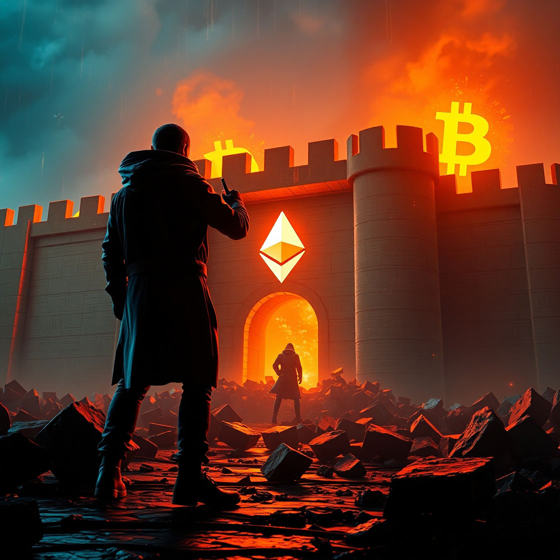 Chart showing the growth of staked Ethereum over time, representing the high value locked in the PoS network