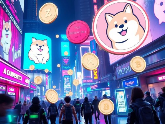 Funny internet meme characters representing crypto meme coins in 2025